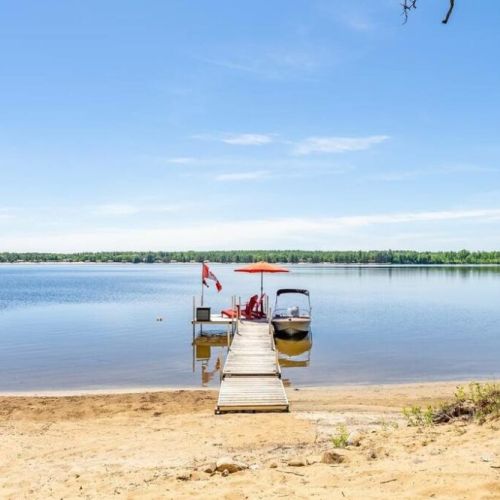 Located on Hennessys Bay, spend an afternoon on the dock, enjoying the beautiful scene, or get out on the water.